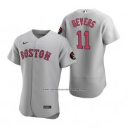 Camiseta Beisbol Hombre Boston Red Sox Rafael Devers Autentico Gris