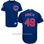 Camiseta Beisbol Hombre Chicago Cubs 49 Jake Arrieta Flex Base Jugador