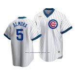 Camiseta Beisbol Hombre Chicago Cubs Albert Almora Jr. Cooperstown Collection Primera Blanco