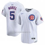 Camiseta Beisbol Hombre Chicago Cubs Christopher Morel Primera Limited Blanco