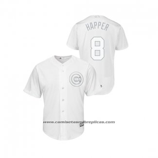 Camiseta Beisbol Hombre Chicago Cubs Ian Happ 2019 Players Weekend Happer Replica Blanco