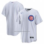 Camiseta Beisbol Hombre Chicago Cubs Primera Big & Tall Replica Blanco