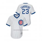 Camiseta Beisbol Hombre Chicago Cubs Ryne Sandberg Cooperstown Collection Replica Primera Blanco