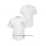 Camiseta Beisbol Hombre Chicago Cubs Victor Caratini 2019 Players Weekend Vic Replica Blanco
