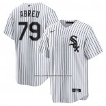 Camiseta Beisbol Hombre Chicago White Sox Jose Abreu Primera Replica Blanco