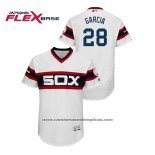 Camiseta Beisbol Hombre Chicago White Sox Leury Garcia Flex Base Blanco
