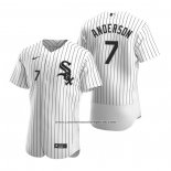 Camiseta Beisbol Hombre Chicago White Sox Tim Anderson Autentico 2020 Primera Blanco