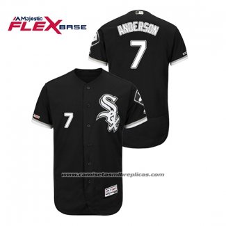 Camiseta Beisbol Hombre Chicago White Sox Tim Anderson Flex Base Negro