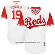 Camiseta Beisbol Hombre Cincinnati Reds 2017 Little League World Series 19 Joey Votto Blanco