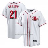Camiseta Beisbol Hombre Cincinnati Reds Hunter Greene Primera Replica Blanco