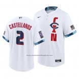 Camiseta Beisbol Hombre Cincinnati Reds Nick Castellanos 2021 All Star Replica Blanco