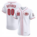 Camiseta Beisbol Hombre Cincinnati Reds Retired Roster Primera Elite Blanco