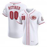 Camiseta Beisbol Hombre Cincinnati Reds Retired Roster Primera Elite Blanco