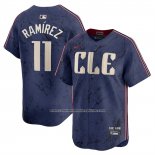 Camiseta Beisbol Hombre Cleveland Guardians Jose Ramirez City Connect Limited Azul