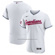 Camiseta Beisbol Hombre Cleveland Guardians Primera Autentico Blanco