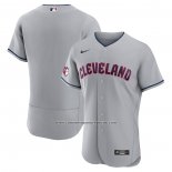 Camiseta Beisbol Hombre Cleveland Guardians Road Autentico Gris