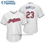 Camiseta Beisbol Hombre Cleveland Indians 2017 Estrellas y Rayas 23 Michael Brantley Blanco Cool Base Camiseta Beisbol Hombre Cleveland Indians 2017 Estrellas y Rayas 23 Michael Brantley Blanco Cool Base