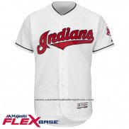 Camiseta Beisbol Hombre Cleveland Indians Blank Blanco Flex Base Autentico Collection