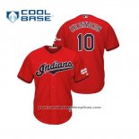Camiseta Beisbol Hombre Cleveland Indians Edwin Encarnacion 2019 All Star Patch Cool Base Rojo