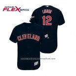 Camiseta Beisbol Hombre Cleveland Indians Francisco Lindor 2019 All Star Patch Flex Base Azul