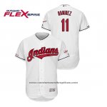 Camiseta Beisbol Hombre Cleveland Indians Jose Ramirez 150th Aniversario Patch 2019 All Star Flex Base Blanco Camiseta Beisbol Hombre Cleveland Indians Jose Ramirez 150th Aniversario Patch 2019 All Star Flex Base Blanco
