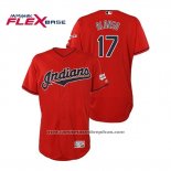 Camiseta Beisbol Hombre Cleveland Indians Yonder Alonso 2019 All Star Patch Flex Base Rojo