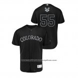 Camiseta Beisbol Hombre Colorado Rockies Jon Gray 2019 Players Weekend Autentico Negro