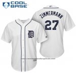 Camiseta Beisbol Hombre Detroit Tigers 2017 Estrellas y Rayas Jordan Zimmermann Blanco Cool Base Camiseta Beisbol Hombre Detroit Tigers 2017 Estrellas y Rayas Jordan Zimmermann Blanco Cool Base