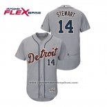 Camiseta Beisbol Hombre Detroit Tigers Christin Stewart Flex Base Gris