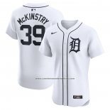 Camiseta Beisbol Hombre Detroit Tigers Zach McKinstry Primera Elite Blanco