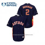 Camiseta Beisbol Hombre Houston Astros Alex Bregman Cool Base Azul
