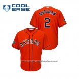 Camiseta Beisbol Hombre Houston Astros Alex Bregman Cool Base Naranja