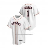 Camiseta Beisbol Hombre Houston Astros Carlos Correa Replica Primera Blanco