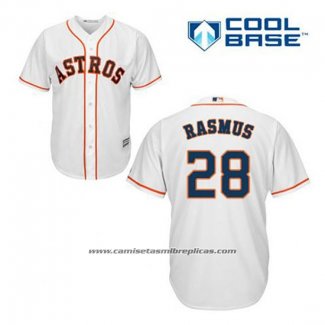 Camiseta Beisbol Hombre Houston Astros Colby Rasmus 28 Blanco Primera Cool Base