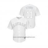 Camiseta Beisbol Hombre Houston Astros Garrett Stubbs 2019 Players Weekend Stubbs Replica Blanco