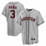 Camiseta Beisbol Hombre Houston Astros Jeremy Pena Replica Gris