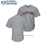 Camiseta Beisbol Hombre Indians 2018 Stars & Stripes Cool Base Gris