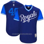 Camiseta Beisbol Hombre Kansas City Royals 2017 Little League World Series Kelvin Herrera Azul