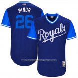 Camiseta Beisbol Hombre Kansas City Royals 2017 Little League World Series Mike Minor Azul