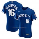 Camiseta Beisbol Hombre Kansas City Royals Andrew Benintendi 2022 Autentico Alterno Azul