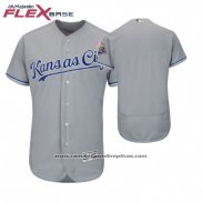 Camiseta Beisbol Hombre Kansas City Royals Gris 2018 Dia de la Madre Flex Base