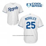 Camiseta Beisbol Hombre Kansas City Royals Kendrys Morales 25 Blanco Primera Cool Base Camiseta Beisbol Hombre Kansas City Royals Kendrys Morales 25 Blanco Primera Cool Base