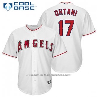 Camiseta Beisbol Hombre Los Angeles Angels 17 Shohei Ohtani Blancoofficial Jugador Cool Base