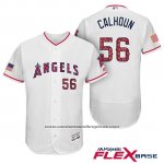 Camiseta Beisbol Hombre Los Angeles Angels 2017 Estrellas y Rayas Kole Calhoun Blanco Flex Base Camiseta Beisbol Hombre Los Angeles Angels 2017 Estrellas y Rayas Kole Calhoun Blanco Flex Base