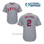 Camiseta Beisbol Hombre Los Angeles Angels Erick Aybar 2 Gris Cool Base