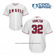 Camiseta Beisbol Hombre Los Angeles Angels Josh Hamilton 32 Blanco Primera Cool Base