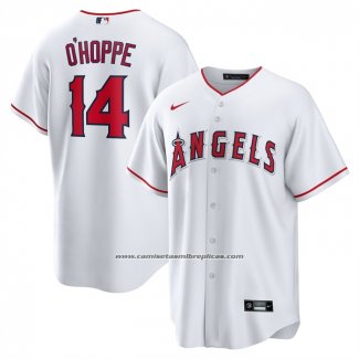 Camiseta Beisbol Hombre Los Angeles Angels Logan Ohoppe Primera Replica Blanco