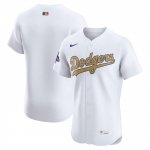 Camiseta Beisbol Hombre Los Angeles Dodgers 2025 Gold Collection Elite Blanco