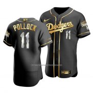 Camiseta Beisbol Hombre Los Angeles Dodgers A.j. Pollock 2021 City Connect Autentico Azul