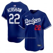 Camiseta Beisbol Hombre Los Angeles Dodgers Clayton Kershaw Alterno 2 Limited Azul